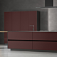 Panel PVC Claret Mate Velvet 2800x1300x18 mm 2 Caras